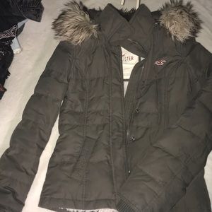 Olive green Hollister coat